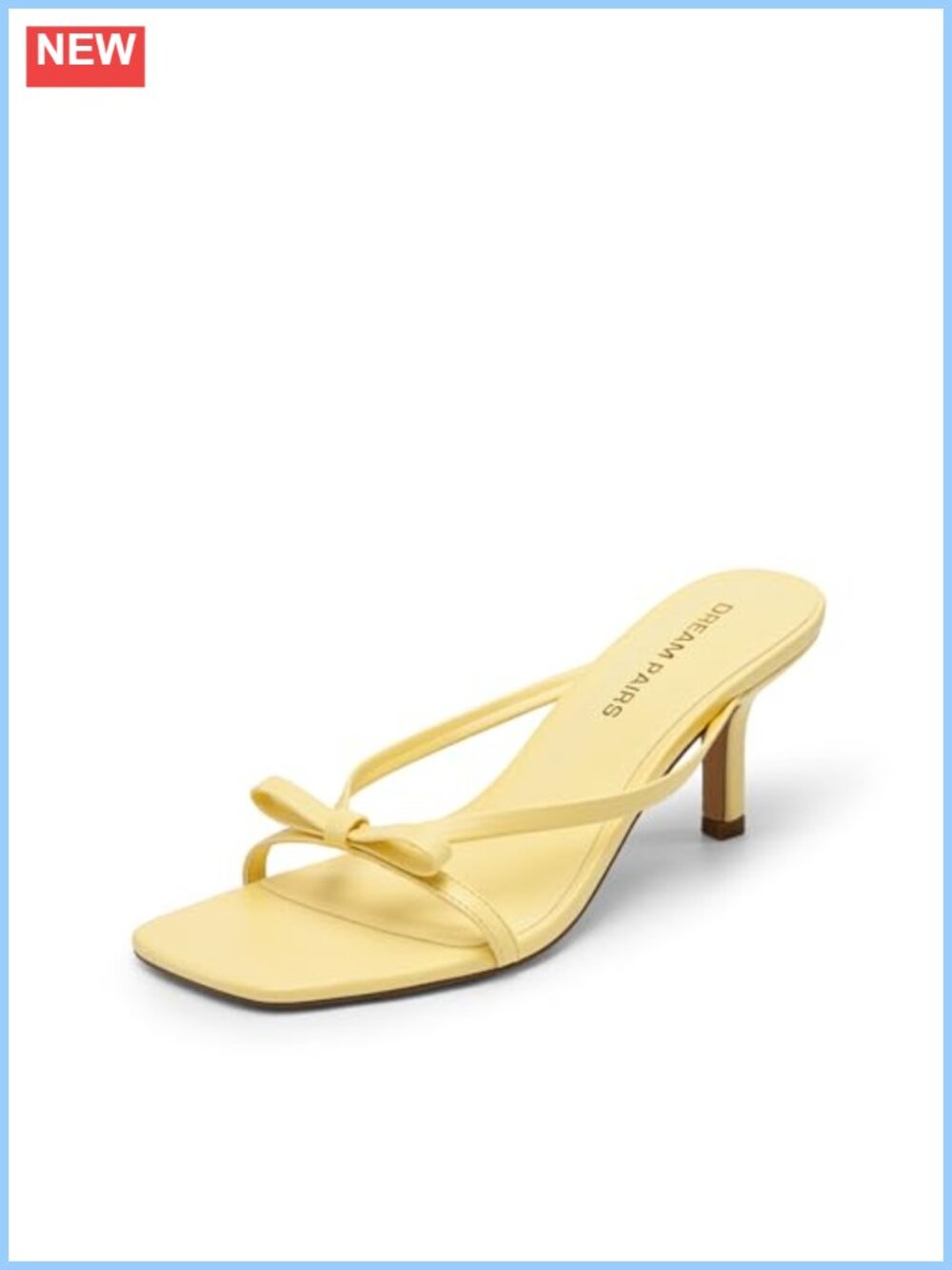 Women's Bow Kitten Heel Sandals Slip-On Dress Heels Cushioned Comfort